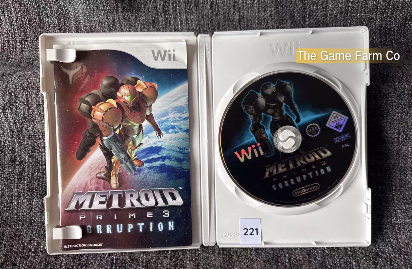 Metroid Prime 3 Corruption - Nintendo Wii game