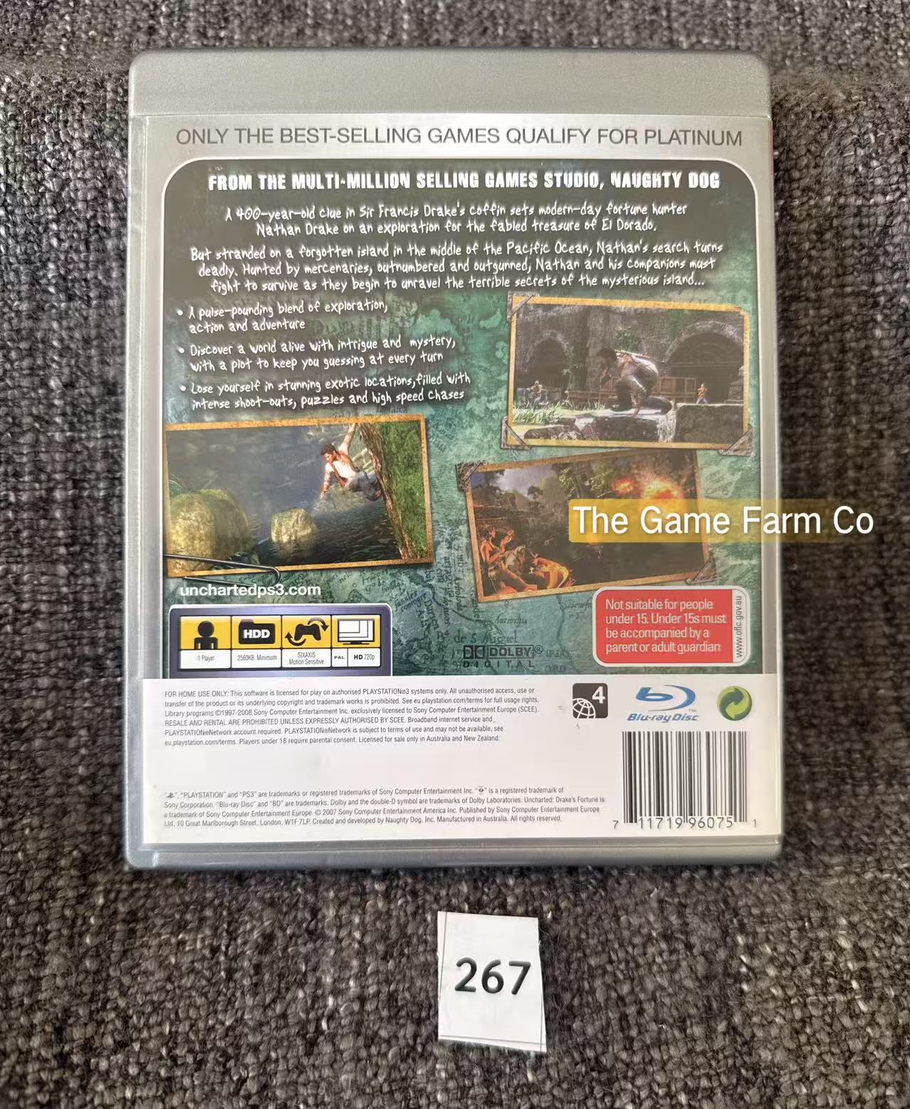 Uncharted Drake's Fortune Game - PS3 - Sony Playstation 3
